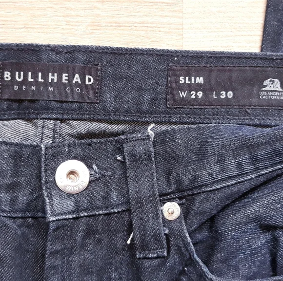 Bullhead Denim Co. Dark Indigo Slim Jeans W 29" L 30" - Picture 3 of 10